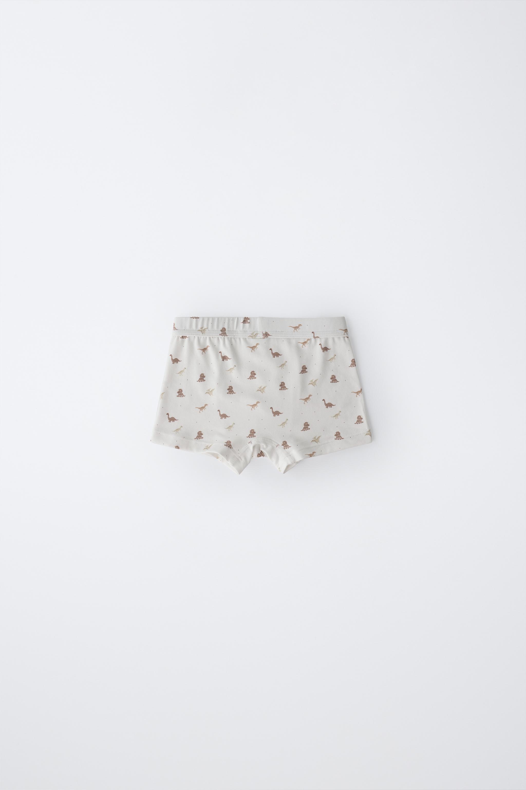 2-6 ANS / LOT DE CINQ BOXERS DINOSAURES